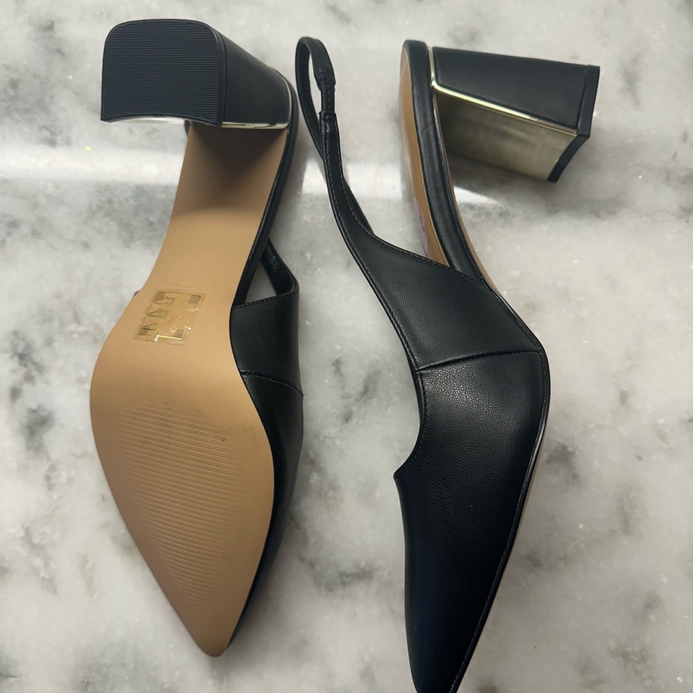ALDO Women's Black Slingback Heels - Picture 4 of 6